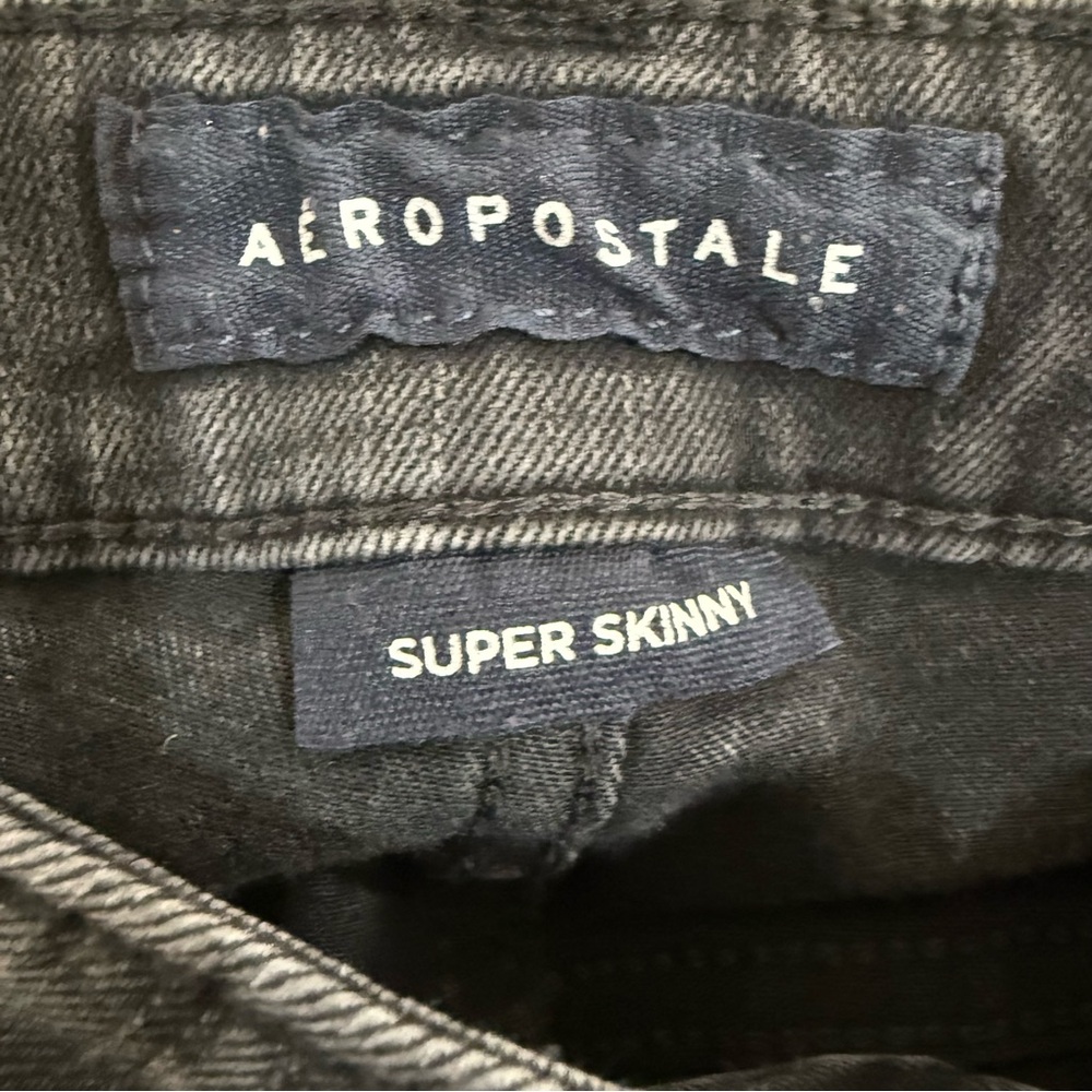 Aeropostale Black Skinny Jeans 30 x 30 - Picture 4 of 6